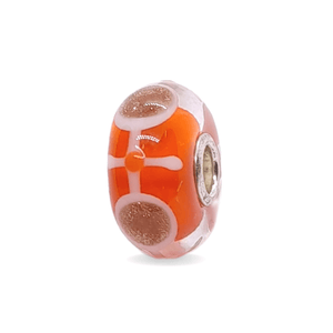 Orange Stickman Pattern Unique Bead #1297 - Mu Shop