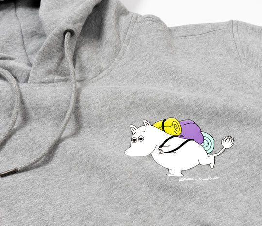 Organic Premium Hoodie Moomintroll - Grey (S) - Mu Shop