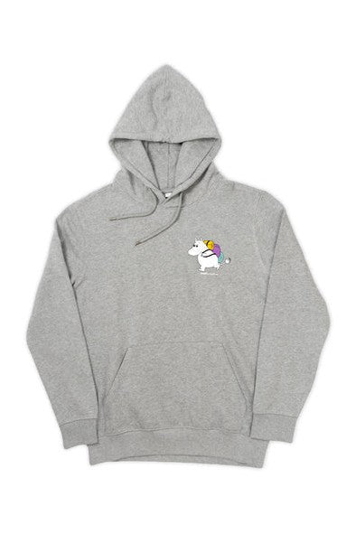 Organic Premium Hoodie Moomintroll - Grey (S) - Mu Shop