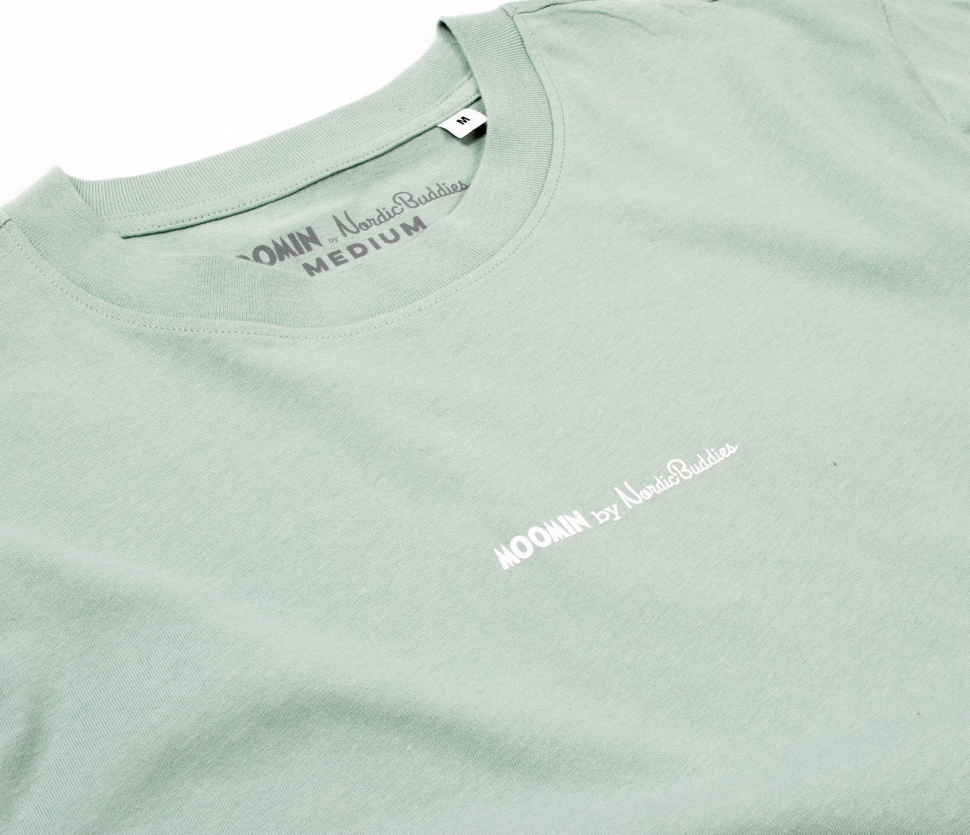 Organic Premium T-shirt Moomintroll - Green (XS) - Mu Shop