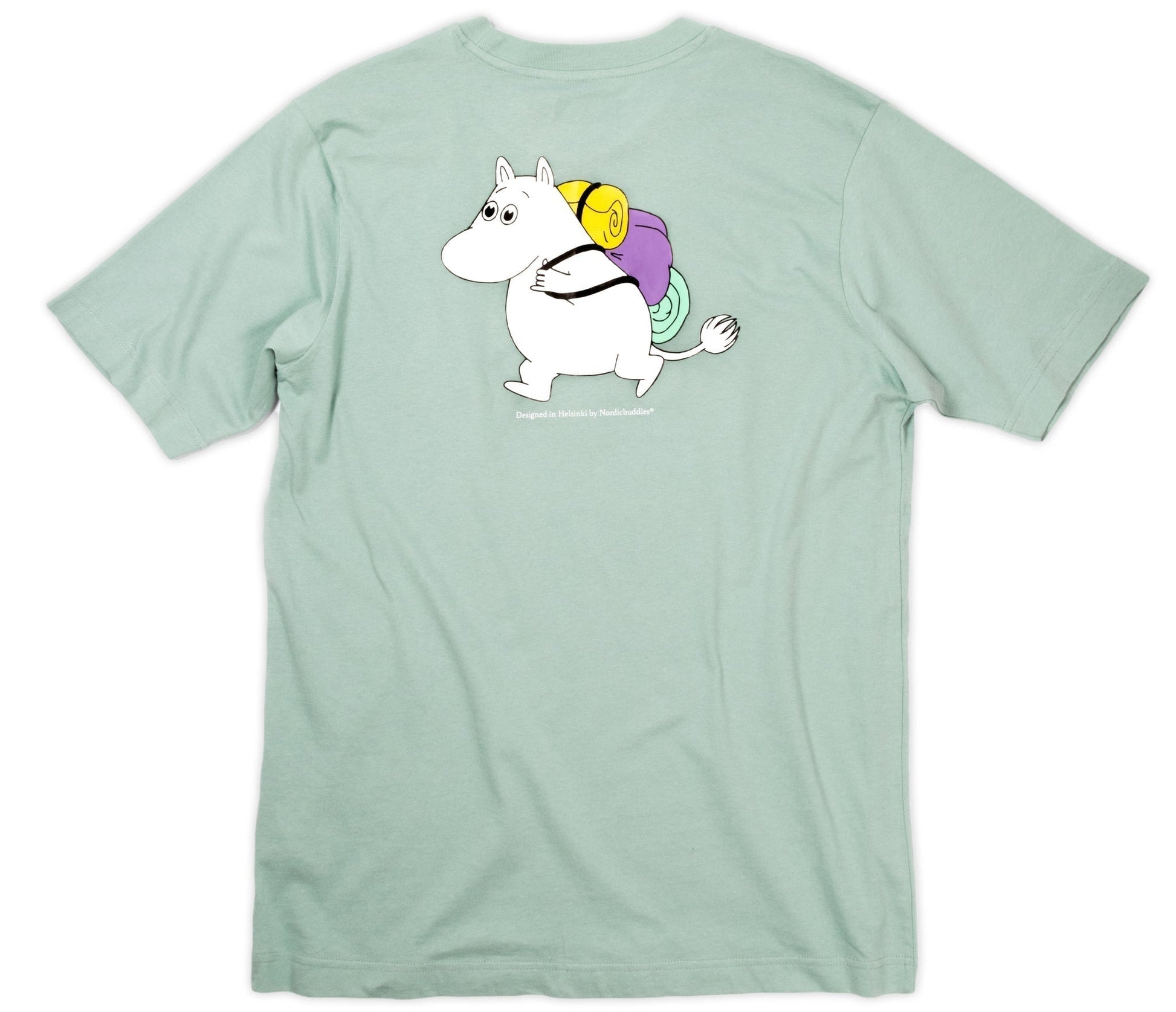 Organic Premium T-shirt Moomintroll - Green (XS) - Mu Shop