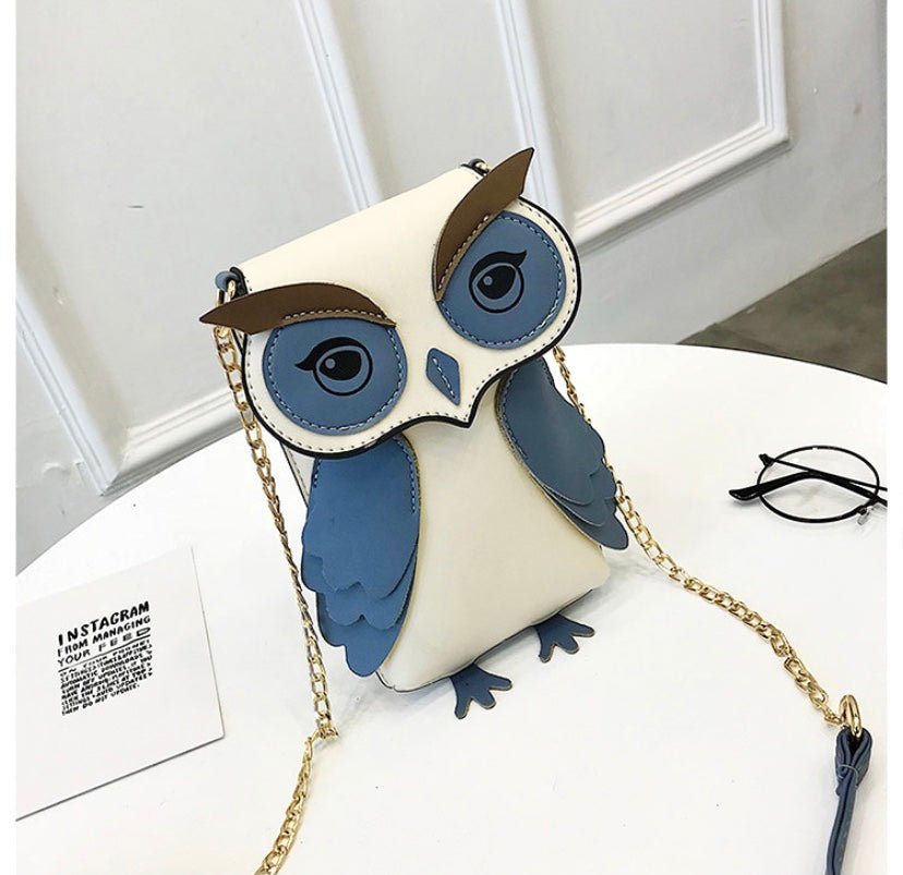 Owl Crossbody Bag - White - Mu Shop