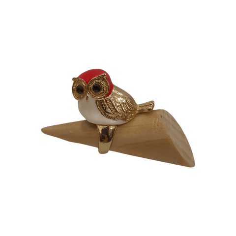 Owl Ring - Gold - Mu Shop