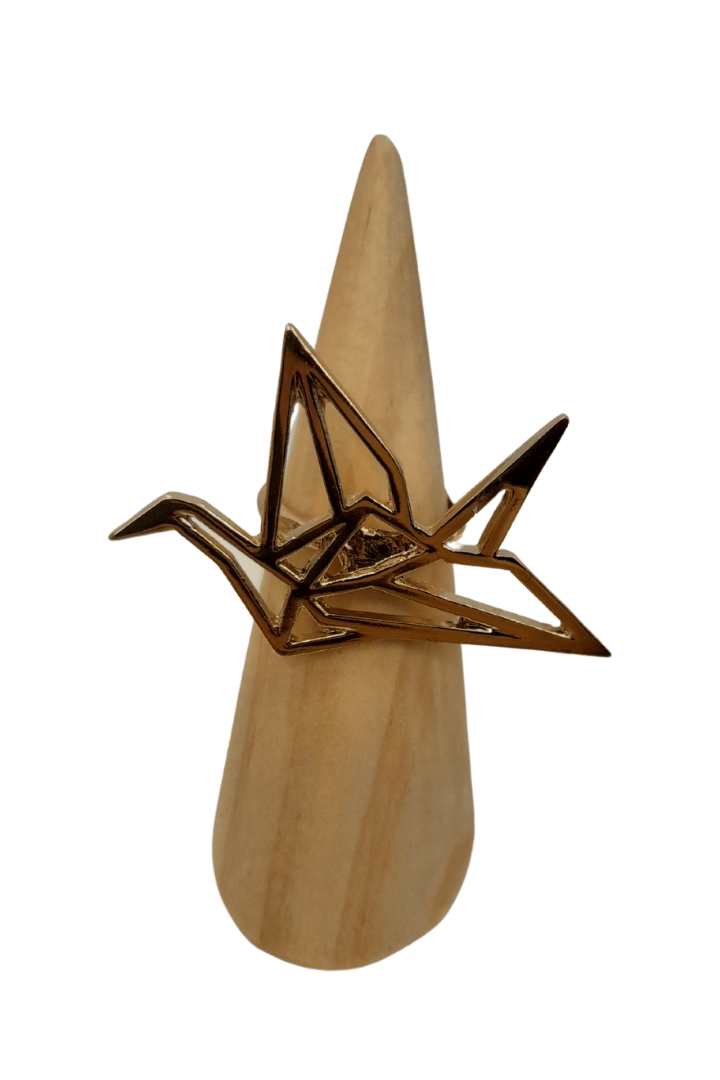 Paper Crane Ring - Gold - Mu Shop