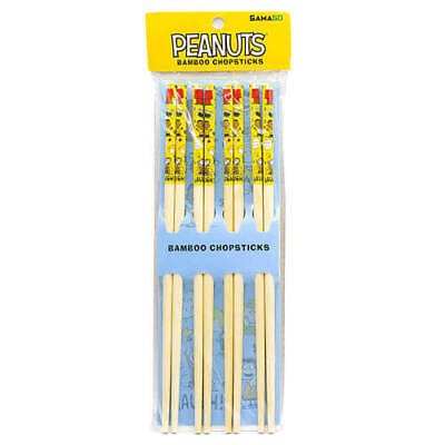 Peanuts Eco Friendly Bamboo Chopstick Set (4 pairs) - Mu Shop