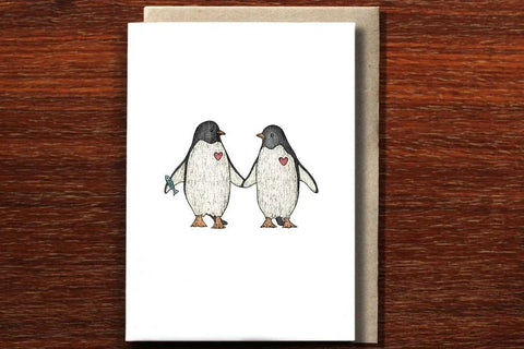 Penguin Love Greeting Card - Mu Shop