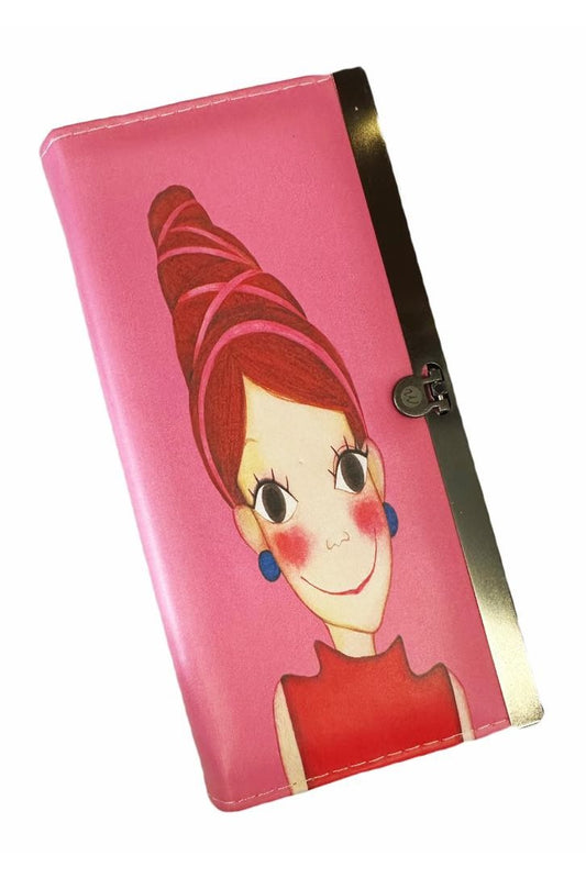 Pink Cute Girl Wallet - Mu Shop