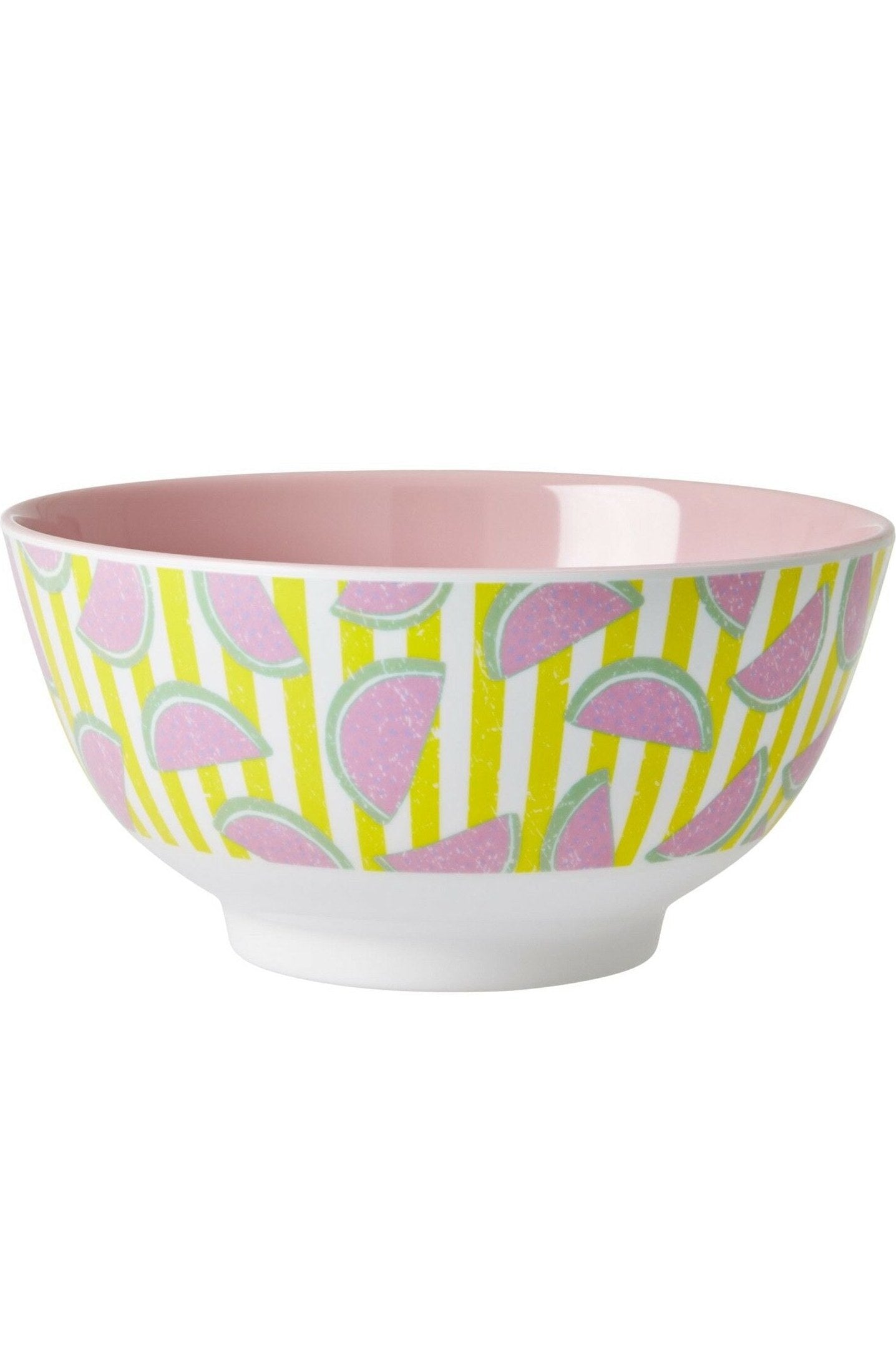 Pink Watermelon Two-Tone Medium Melamine Bowl - Mu Shop