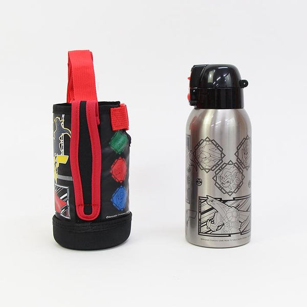 POCKET MONSTERS Stainless Bottle 0.6L - Black and silver - Mu Shop
