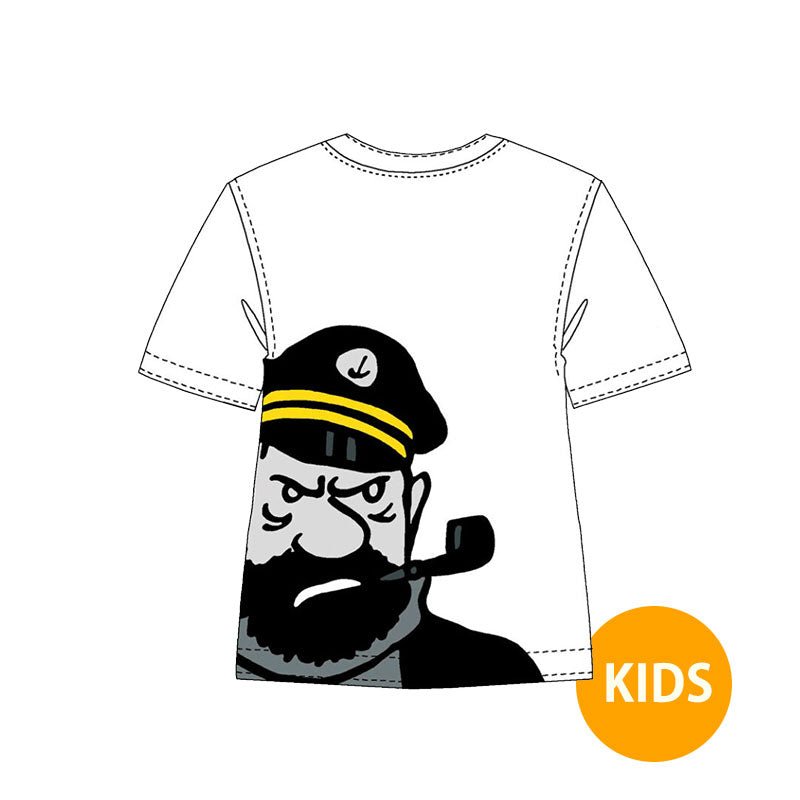 Portrait Haddock Kids T-shirt White - Mu Shop