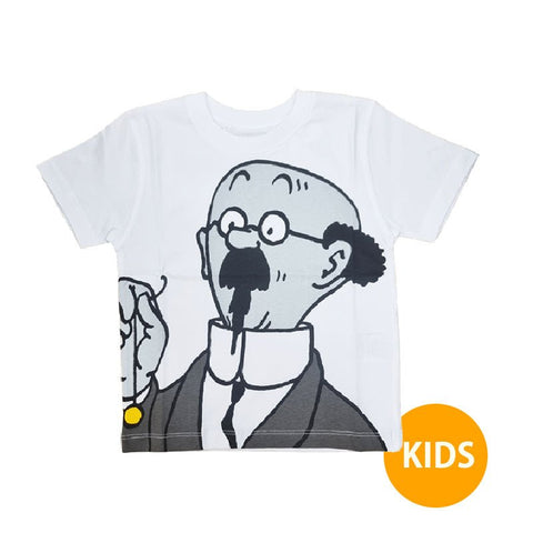 Portrait Professor Calculus Kids T-shirt White - Mu Shop