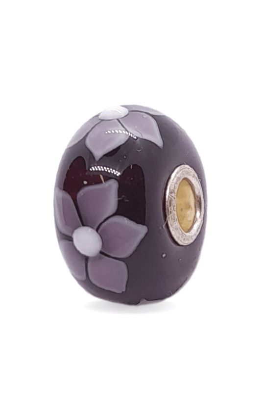 Purple Flower Pattern Unique Bead #1334 - Mu Shop