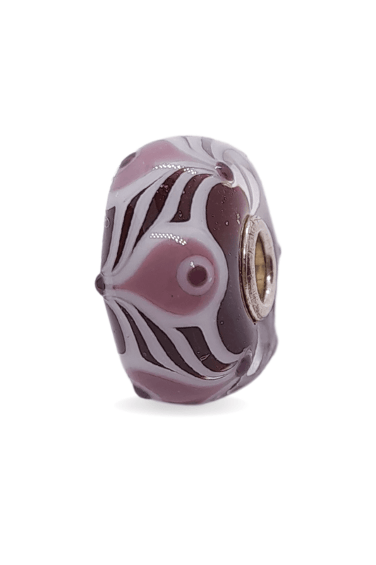 Purple Mixed Pattern Unique Bead #1091 - Mu Shop