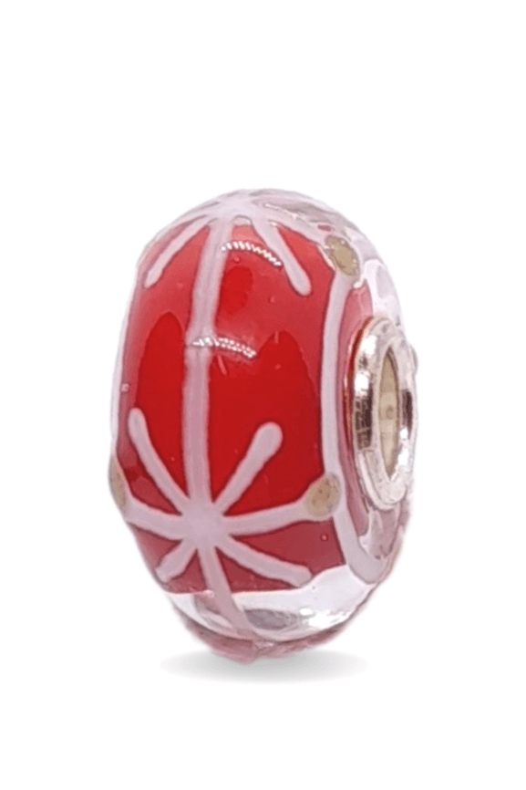 Red Asterisk Unique Bead #1176 - Mu Shop