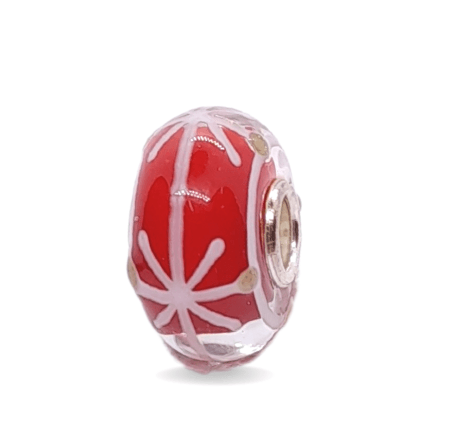 Red Asterisk Unique Bead #1176 - Mu Shop