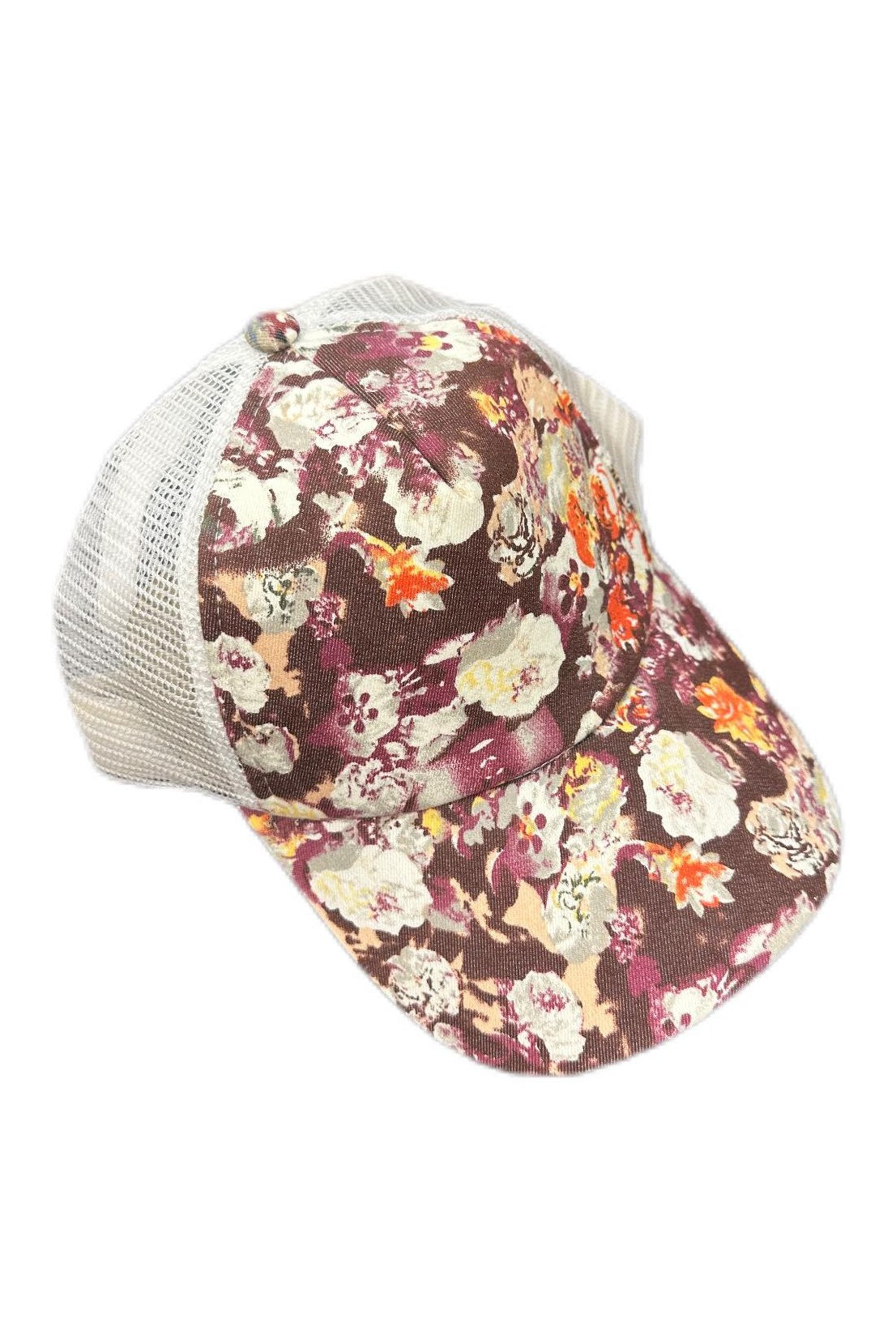 Red Floral Trucker Hat - Mu Shop