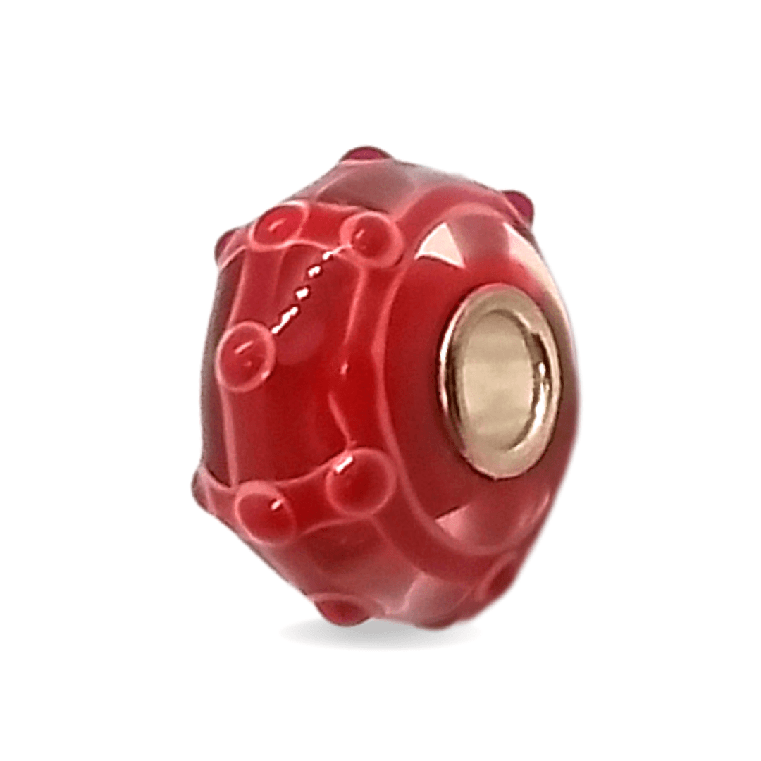 Red Liner Pattern Unique Bead #1216 - Mu Shop