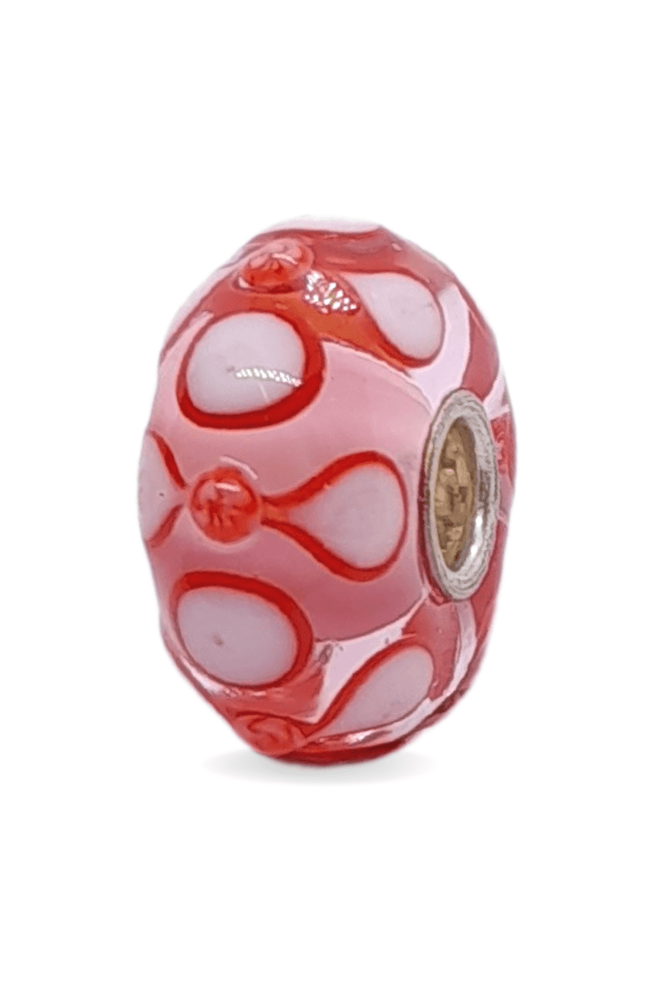 Red Mixed Pattern Unique Bead #1356 - Mu Shop