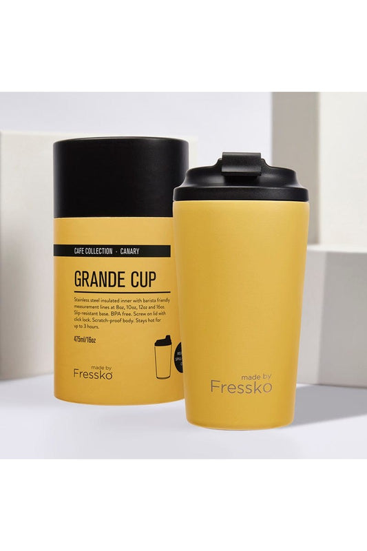 Reusable 16oz Grande Coffee Cup - CANARY - Mu Shop