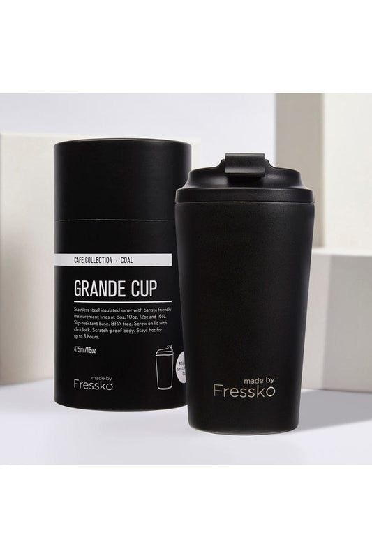 Reusable 16oz Grande Coffee Cup - COAL - Mu Shop