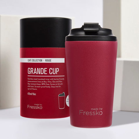 Reusable 16oz Grande Coffee Cup - Rouge - Mu Shop