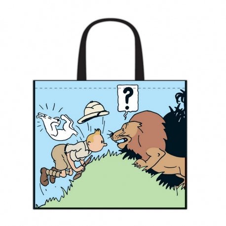 Reusable Bag - Tintin In Congo (45 X 38 X 20 cm) - Mu Shop