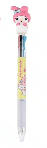 SANRIO My Melody Figure 3 Colors Ballpoint Pen (Yellow) - Mu Shop
