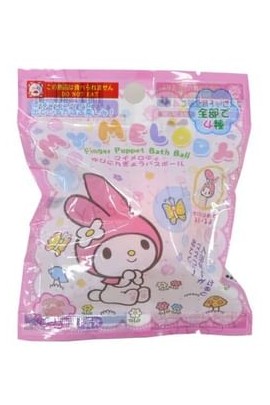 Sanrio My Melody Finger Puppet Bath Ball - Mu Shop