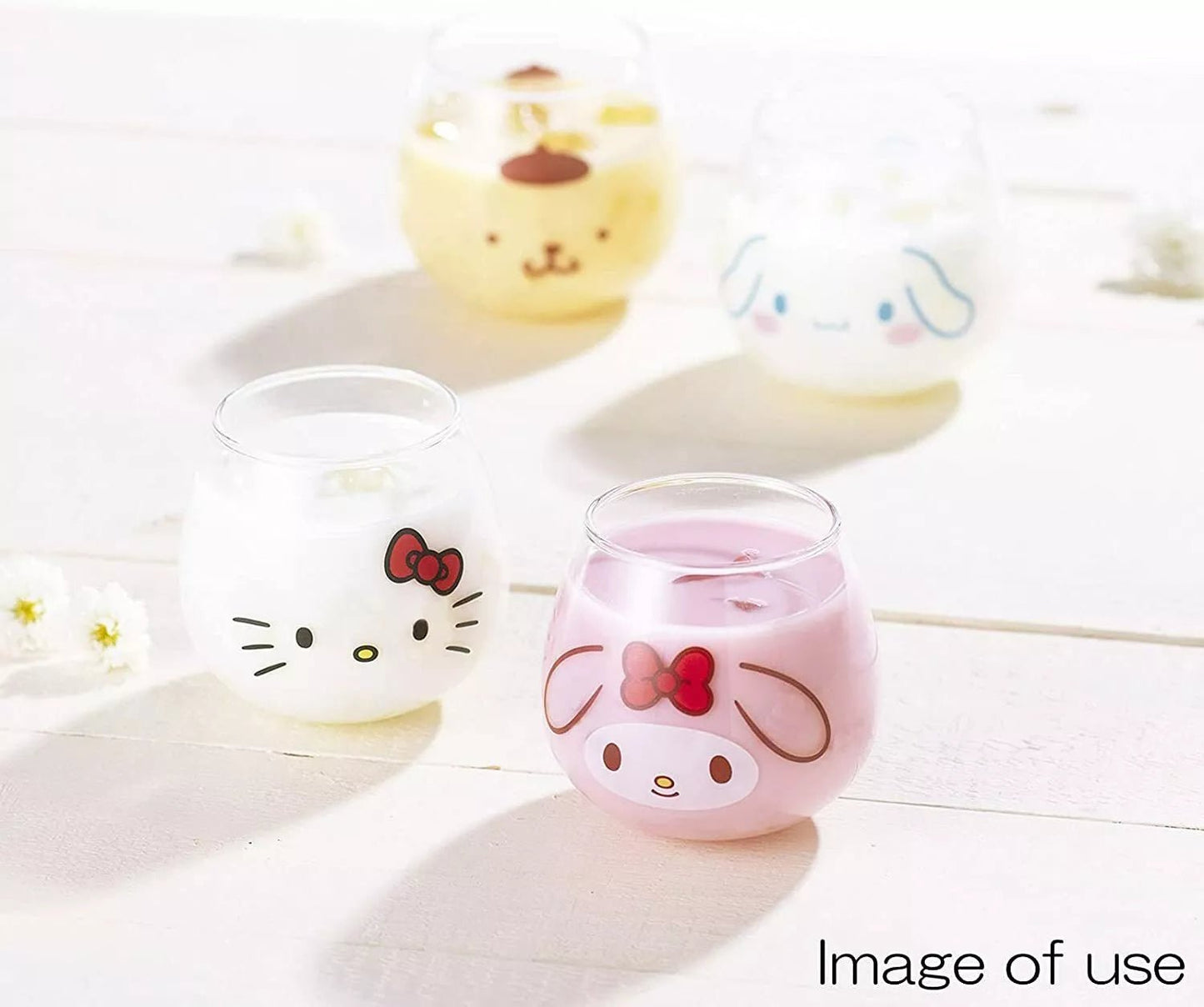 SANRIO My Melody Yurayura Tumbler Face Glass Cup 320m - Mu Shop