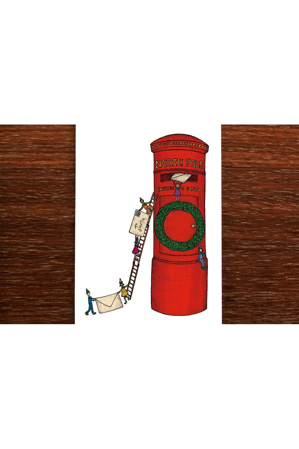 Santa's Postbox - Christmas Card - Mu Shop