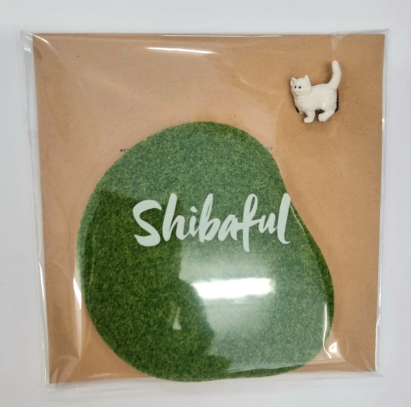 Shibaful Island Coaster with Cat - Mu Shop