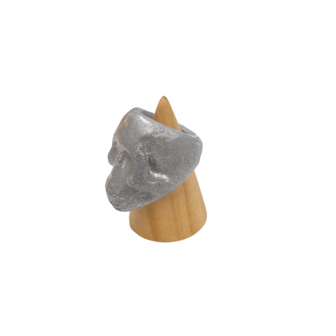 Skeleton Grey Glitter Resin Ring - Mu Shop