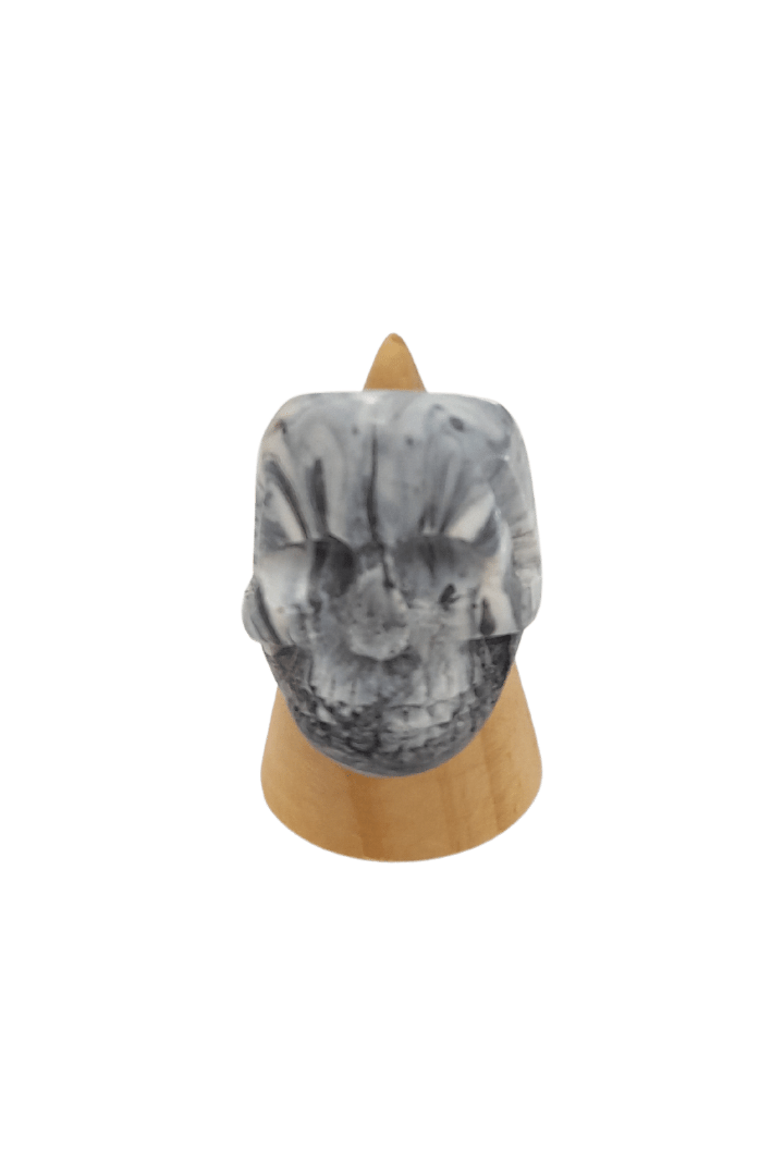 Skeleton Grey Marble Resin Ring - Mu Shop