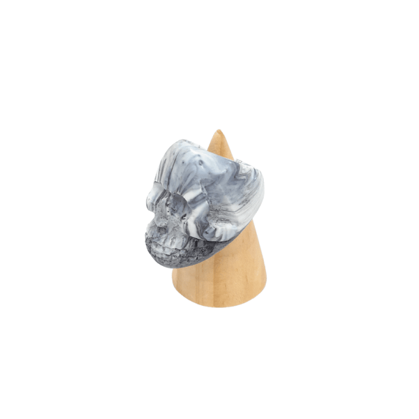 Skeleton Grey Marble Resin Ring - Mu Shop