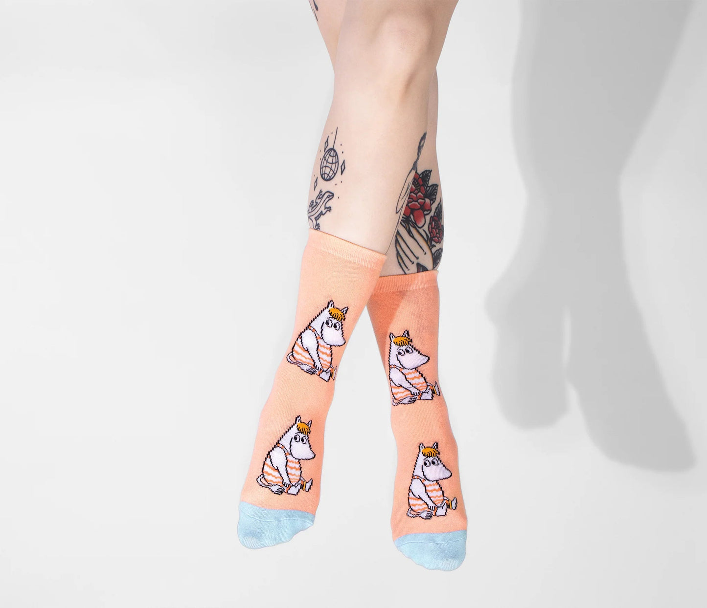 Snorkmaiden at the Beach Ladies Socks - Peach - Mu Shop