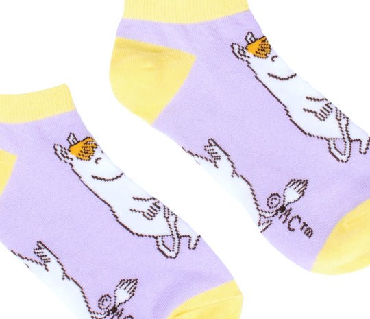 Snorkmaiden Dreaming Ladies Ankle Socks - Lilac - Mu Shop