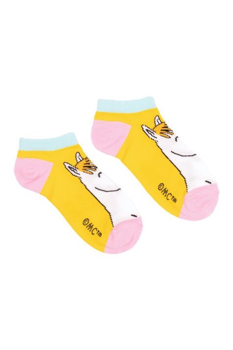 Snorkmaiden Dreaming Ladies Ankle Socks - Yellow - Mu Shop