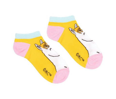 Snorkmaiden Dreaming Ladies Ankle Socks - Yellow - Mu Shop
