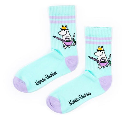 Snorkmaiden Retro Ladies Socks - Mint - Mu Shop