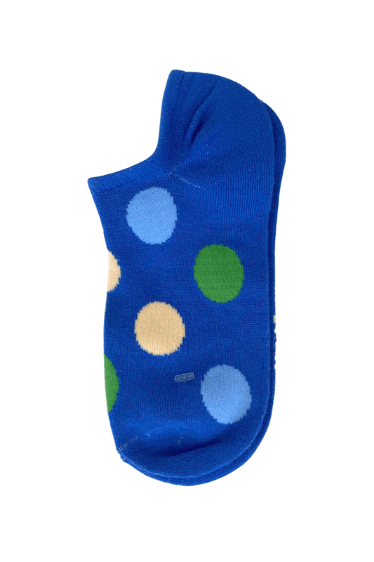 Spotted Adult Ankle Socks - Blue - Mu Shop