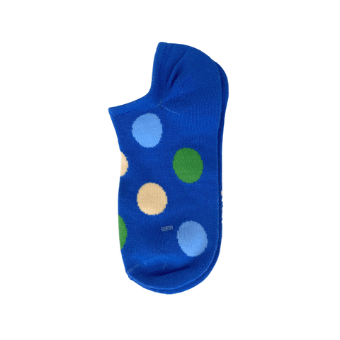 Spotted Adult Ankle Socks - Blue - Mu Shop