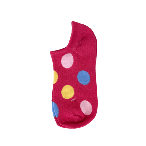 Spotted Adult Ankle Socks - Pink - Mu Shop