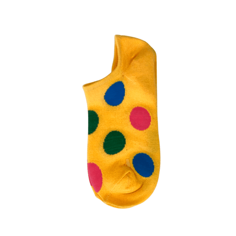 Spotted Adult Ankle Socks - Yellow - Mu Shop