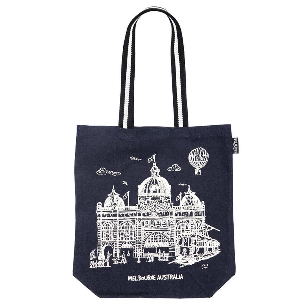 Squidinki Denim Tote Bag Melbourne - Mu Shop