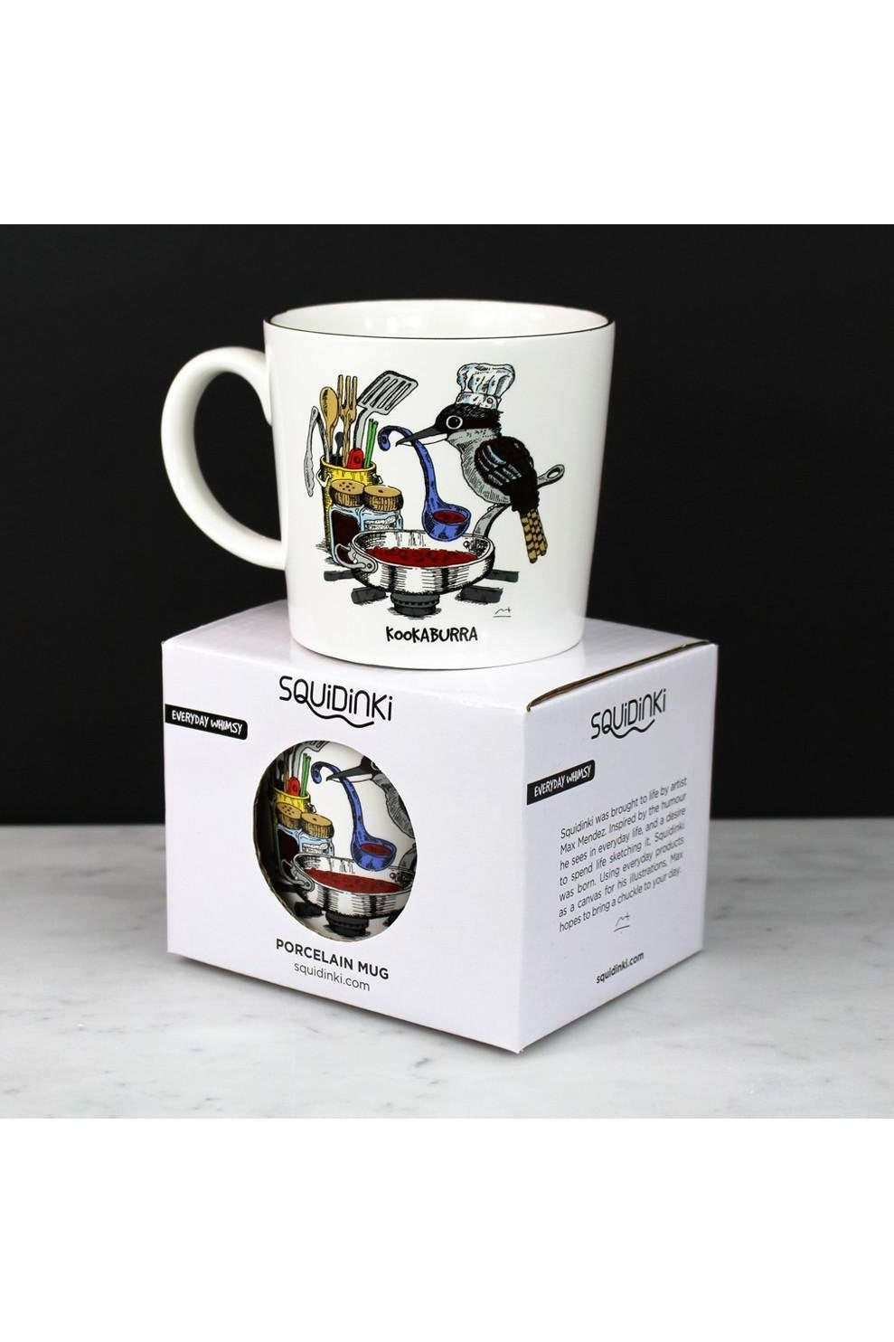 Squidinki Kookaburra Porcelain Mug - Mu Shop