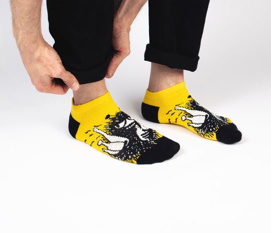 Stinky Pranking Men Ankle Socks - Yellow - Mu Shop