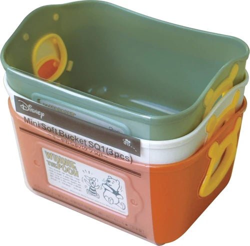Storage Case Winnie Mini Soft Bucket 3 Color Set (Green/Orange/White) - Mu Shop
