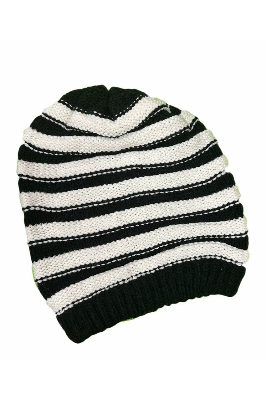 Stripe Winter Beanie - Mu Shop