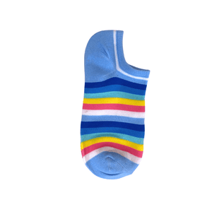 Striped Adult Ankle Socks - Blue - Mu Shop