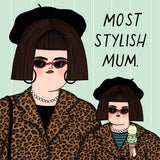 Stylish Mum Greeting Card - Mu Shop
